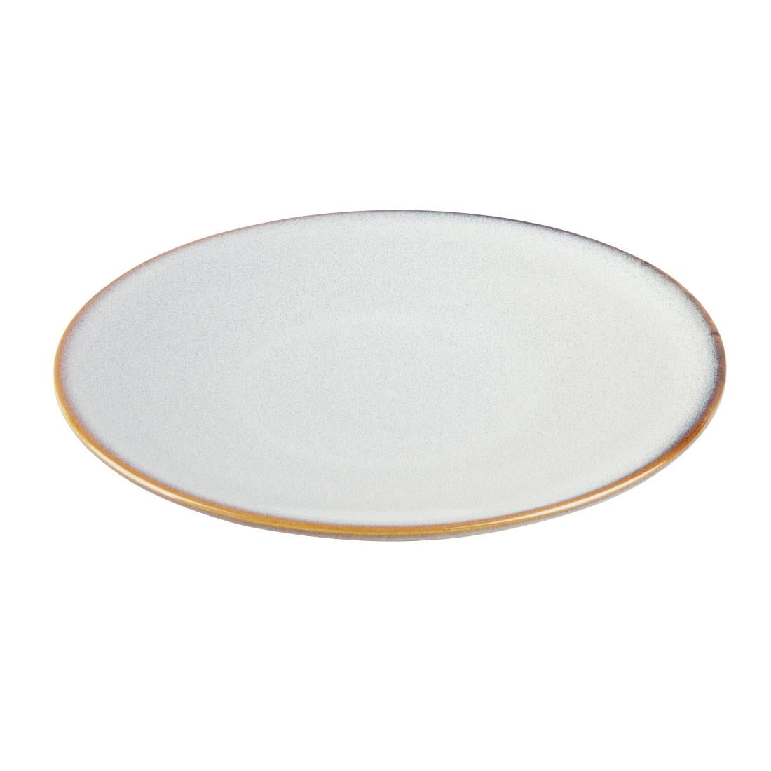 FU188 Olympia Drift Grey Plain Coupe Plates 230mm (Pack of 6)