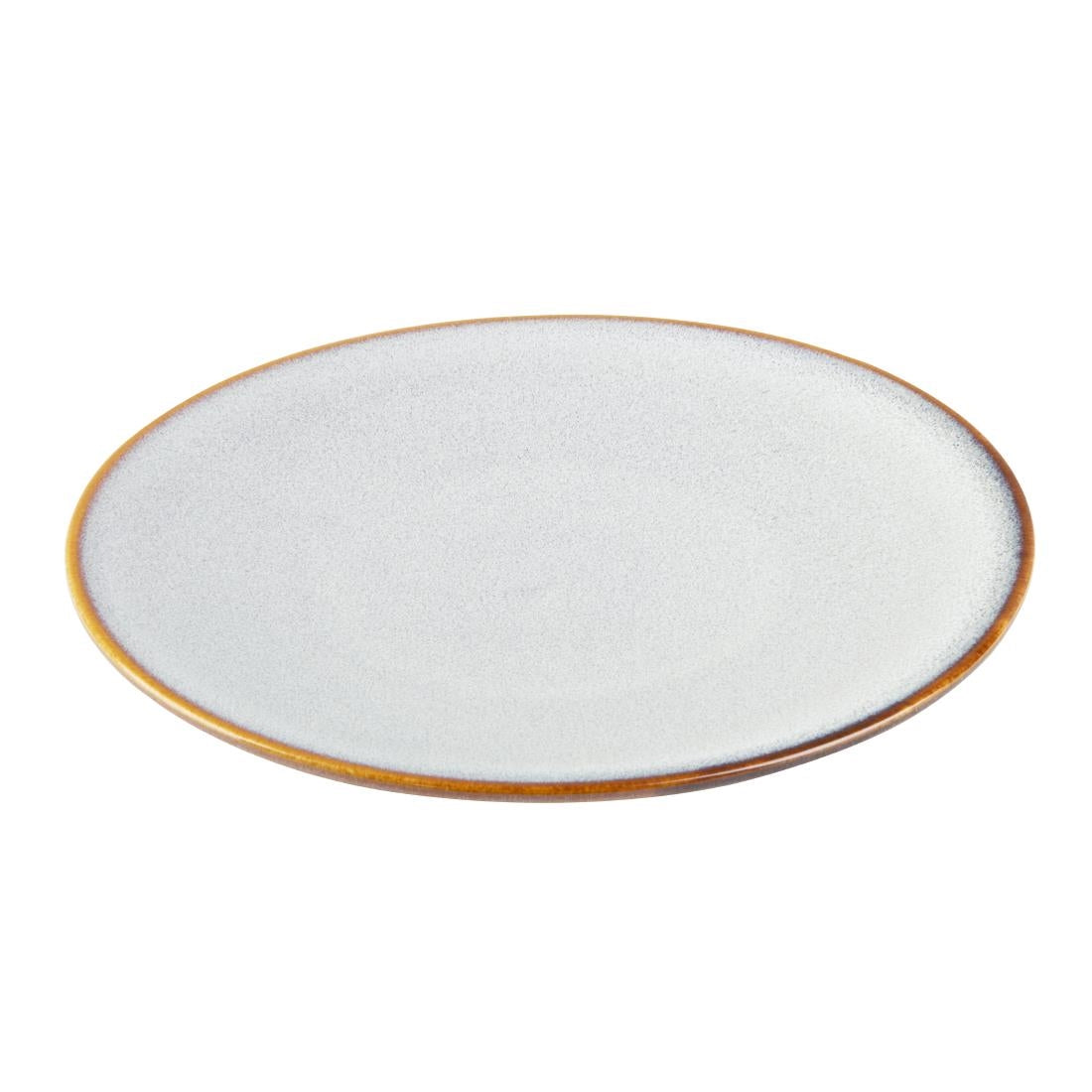 FU189 Olympia Drift Grey Plain Coupe Plates 180mm (Pack of 6)