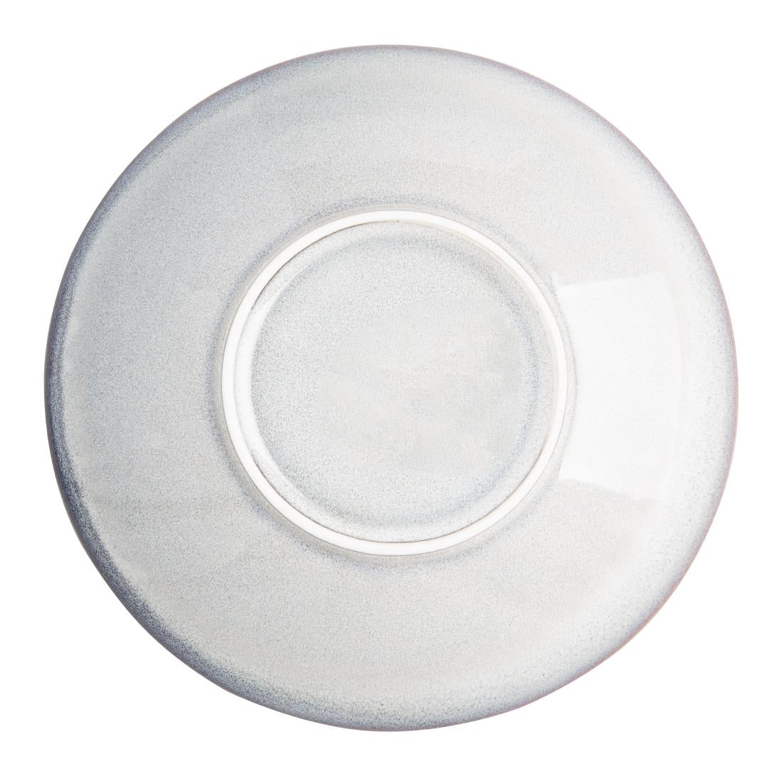 FU190 Olympia Drift Grey Plain Coupe Low Bowls 260mm (Pack of 4)