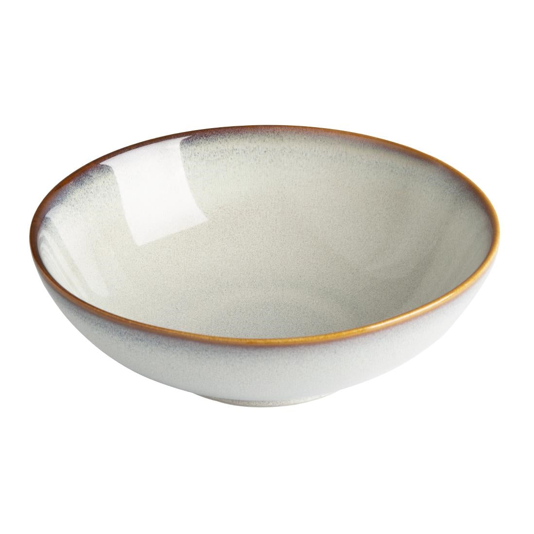 FU191 Olympia Drift Grey Plain Coupe Bowls 205mm (Pack of 4)