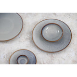 FU187 Olympia Drift Grey Plain Coupe Plate 280mm (Pack of 4)
