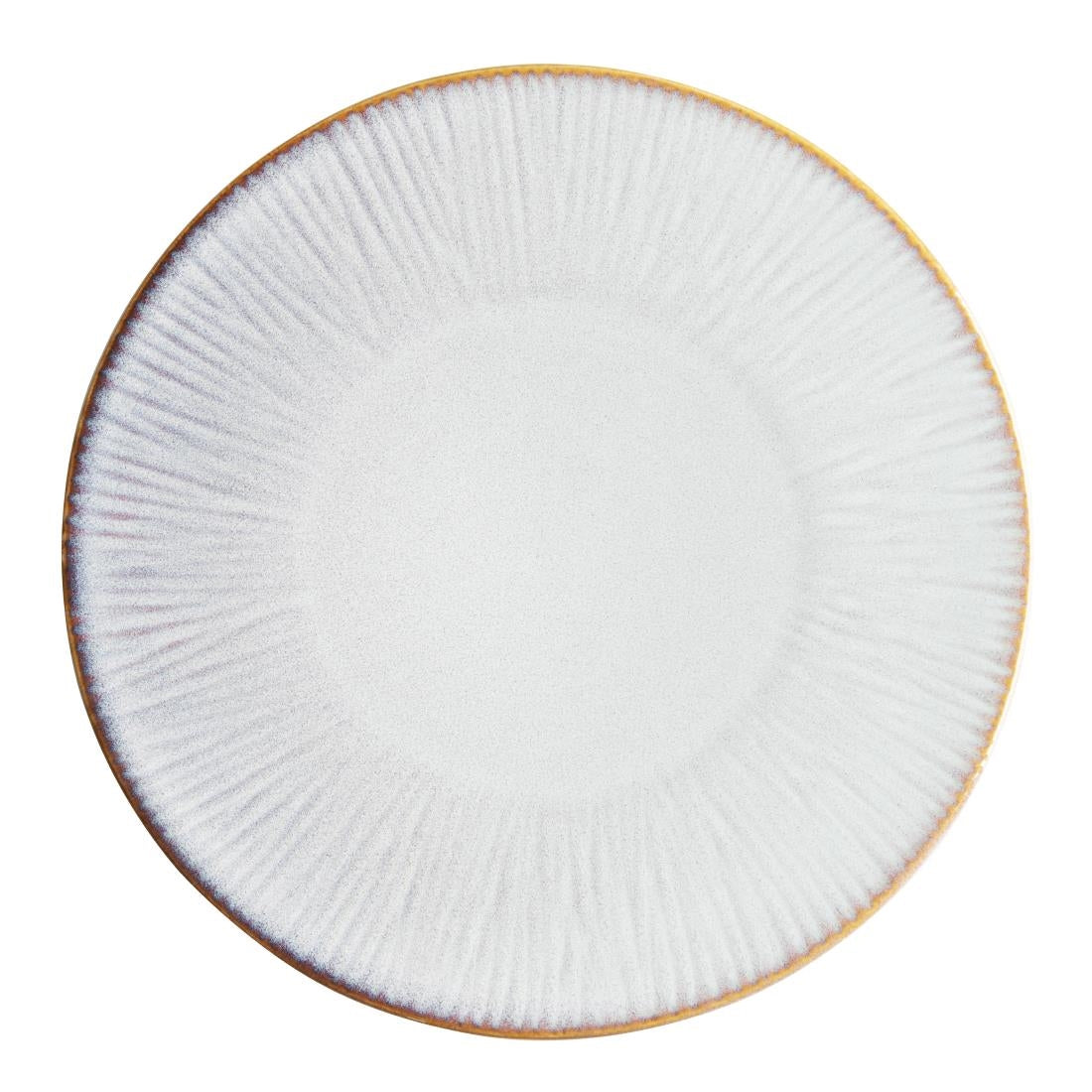 FU194 Olympia Drift Grey Embossed Coupe Plates 280mm (Pack of 4)