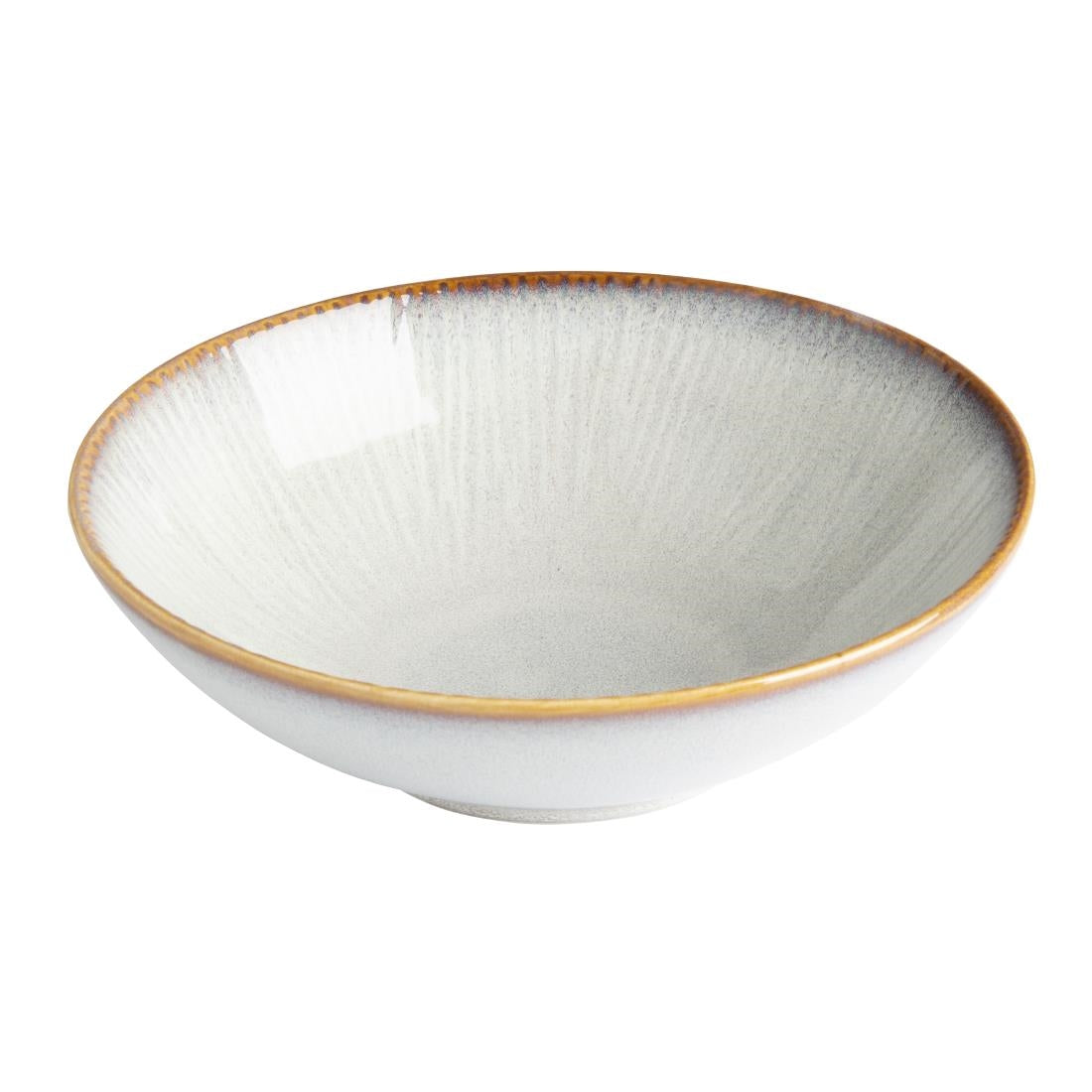 FU198 Olympia Drift Grey Embossed Coupe Bowls 205mm (Pack of 4)