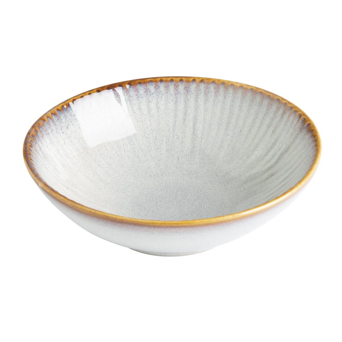 FU199 Olympia Drift Grey Embossed Coupe Bowls 155mm (Pack of 6)