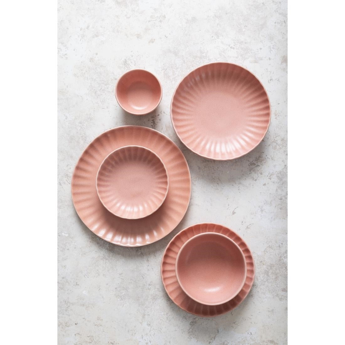 FU213 Olympia Corallite Plates Peach 205mm (Pack of 6)