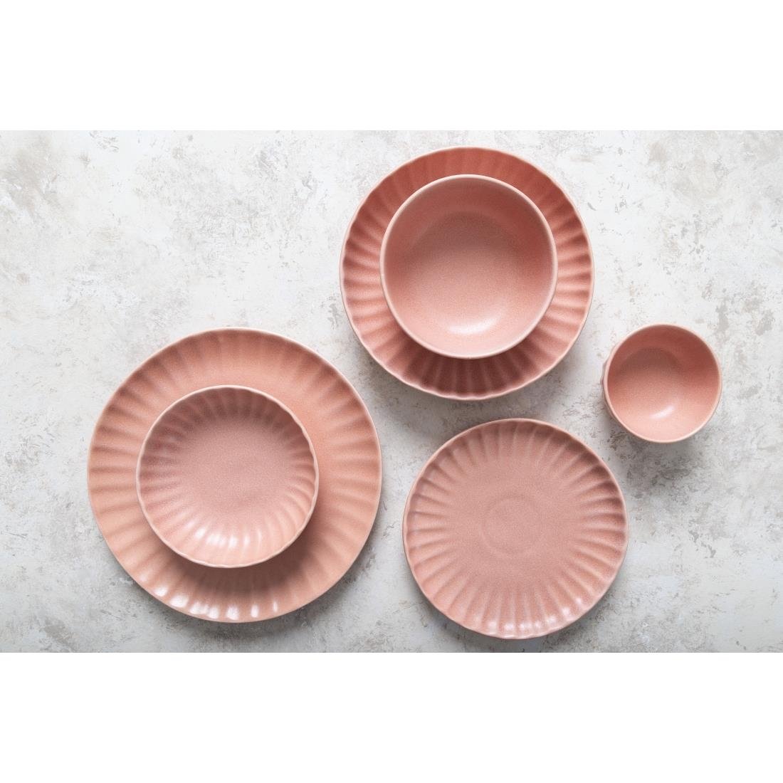 FU214 Olympia Corallite Deep Bowls Peach 150mm (Pack of 6)