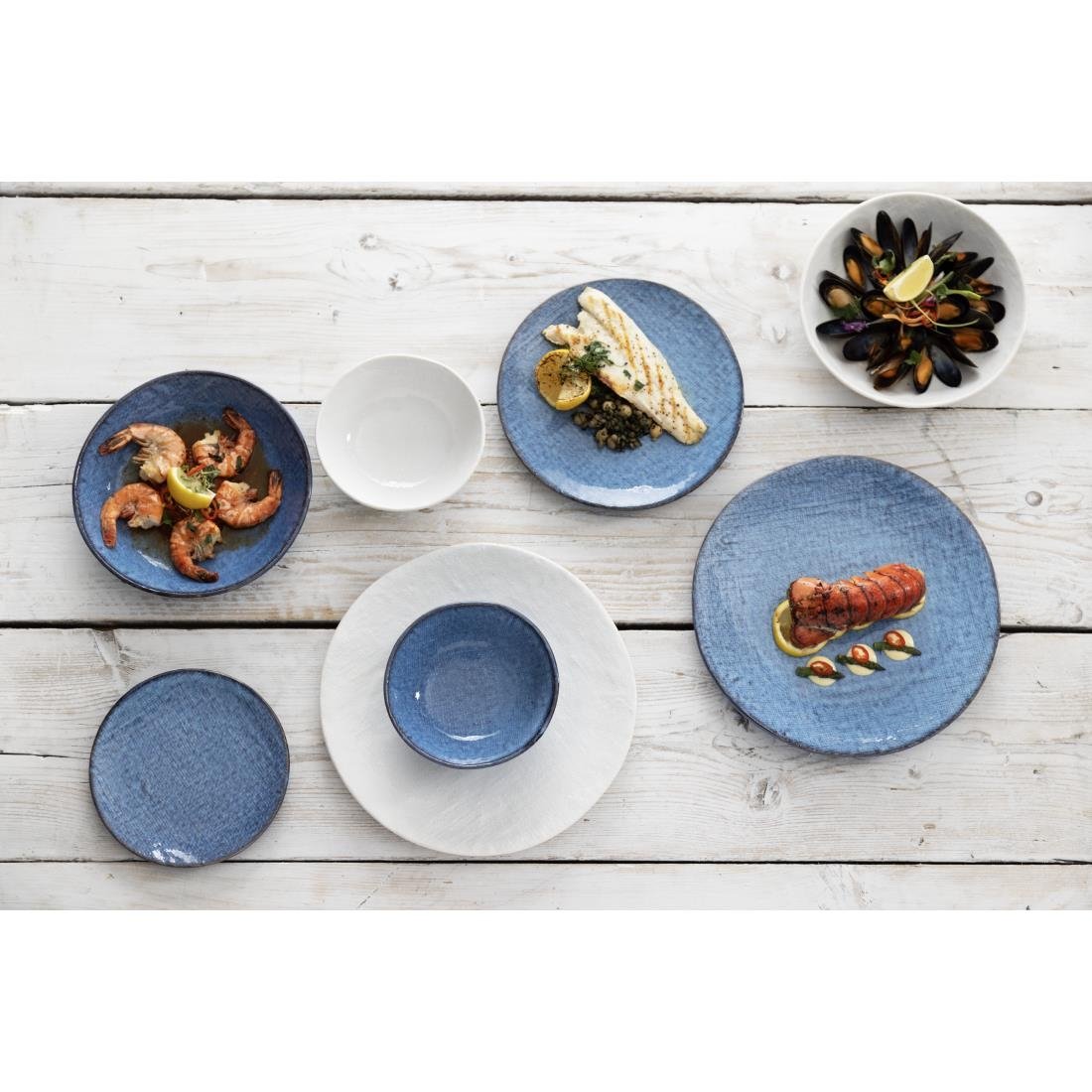 FU229 Olympia Denim White Coupe Bowls 160mm (Pack of 6)