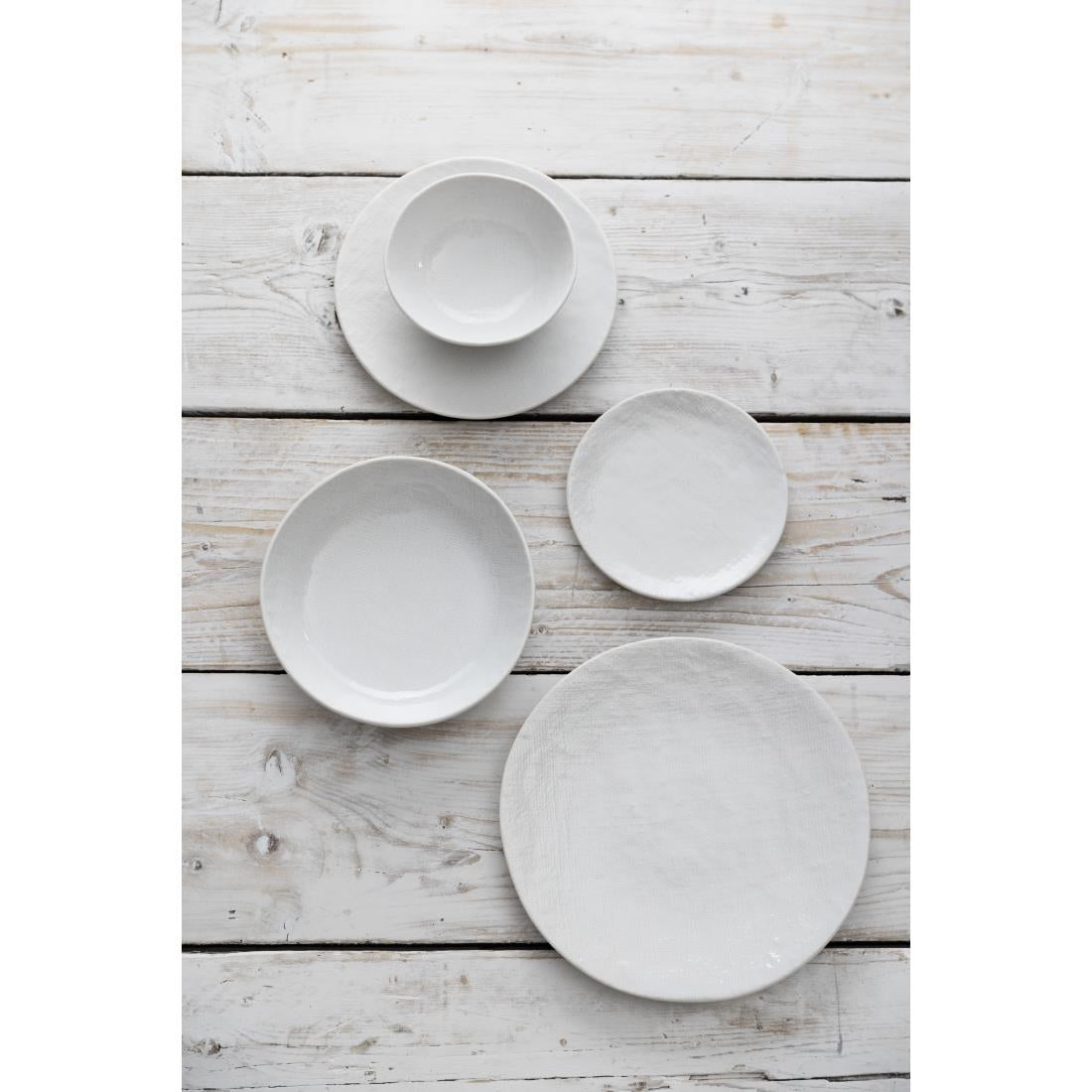 FU226 Olympia Denim White Coupe Plates 230mm (Pack of 6)