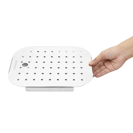 FU267 Vogue St/St GN Drainer Tray for GN 1/2 - JD Catering Equipment Solutions Ltd