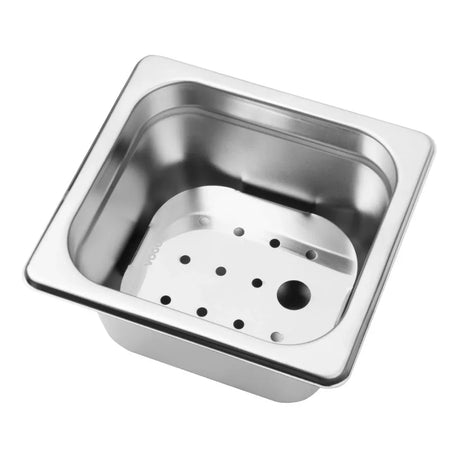 FU270 Vogue St/St GN Drainer Tray for GN 1/6 - JD Catering Equipment Solutions Ltd