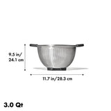 FU274 OXO Steel Colander 2.8Ltr
