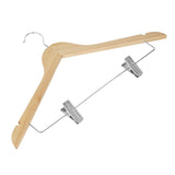 FU396 Bolero Wooden Hanger with Anti-Slip Clips (Pack of 10)