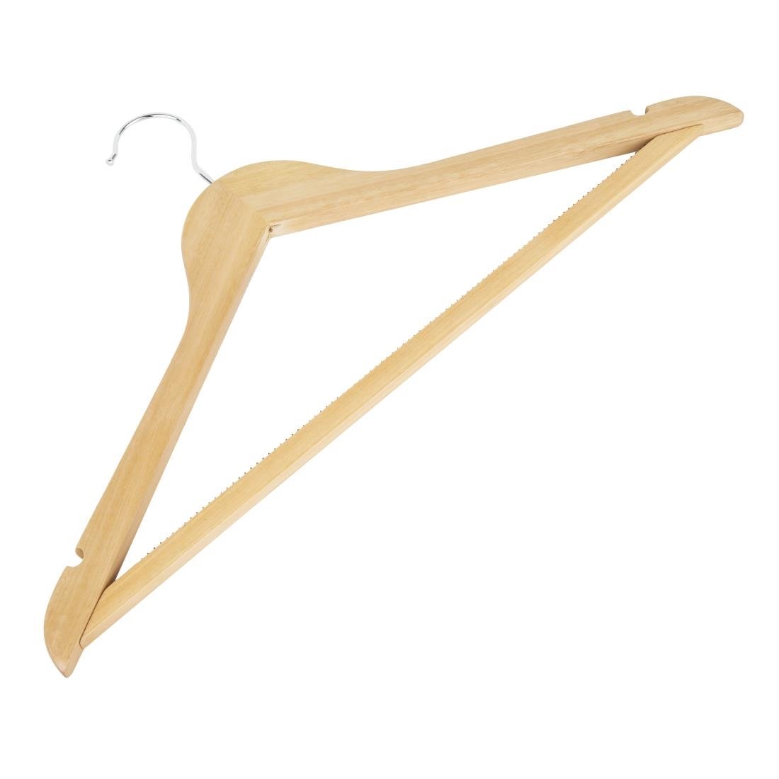 FU399 Bolero Natural Wooden Hangers (Pack of 10)