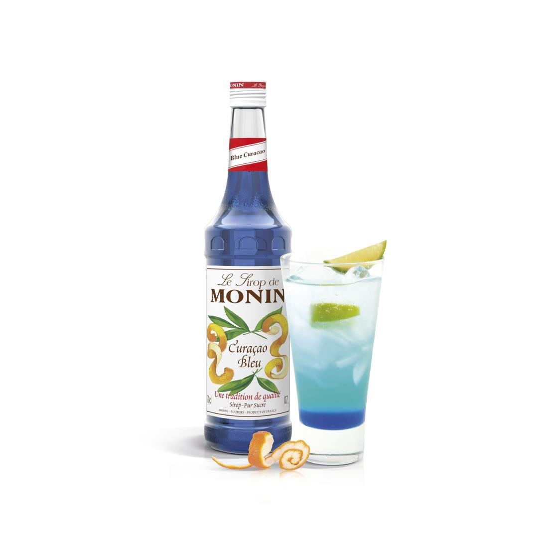 FU441 Monin Premium Blue Curacao Syrup 700ml