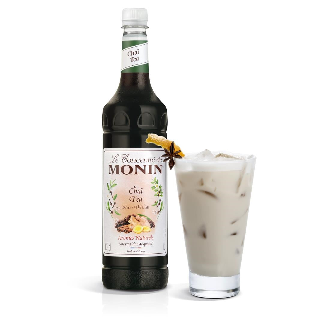 FU449 Monin Premium Chai Tea Concentrate 1Ltr