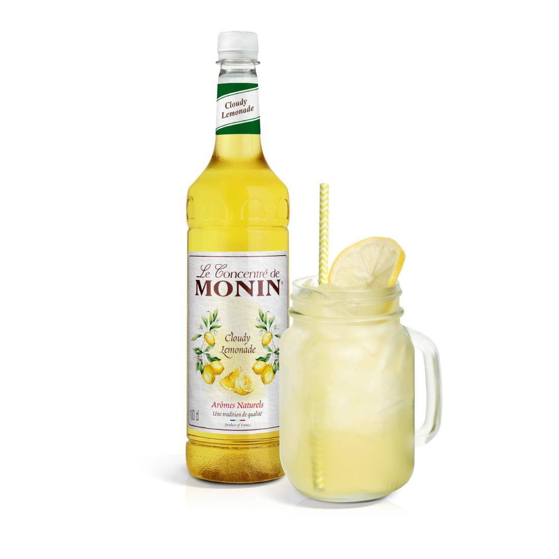 FU454 Monin Premium Cloudy Lemonade Concentrate 1Ltr