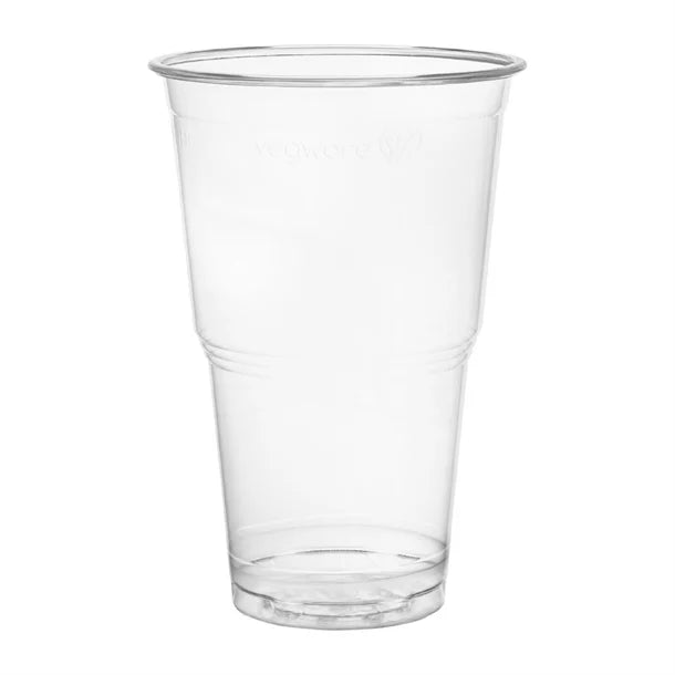 FU456 Vegware PLA Pint to Brim Cup UKCA/UKNI/CE-marked 96-Series (Pack of 1000)