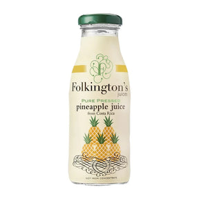 FU466 Folkington's Juices Pineapple Glass Bottle 250ml (Pack of 12) - JD Catering Equipment Solutions Ltd