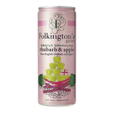 FU469 Folkington's Sparkling Drinks Rhubarb & Apple Can 250ml (Pack of 12)