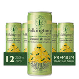 FU470 Folkington's Sparkling Drinks Lemon & Mint Can 250ml (Pack of 12)