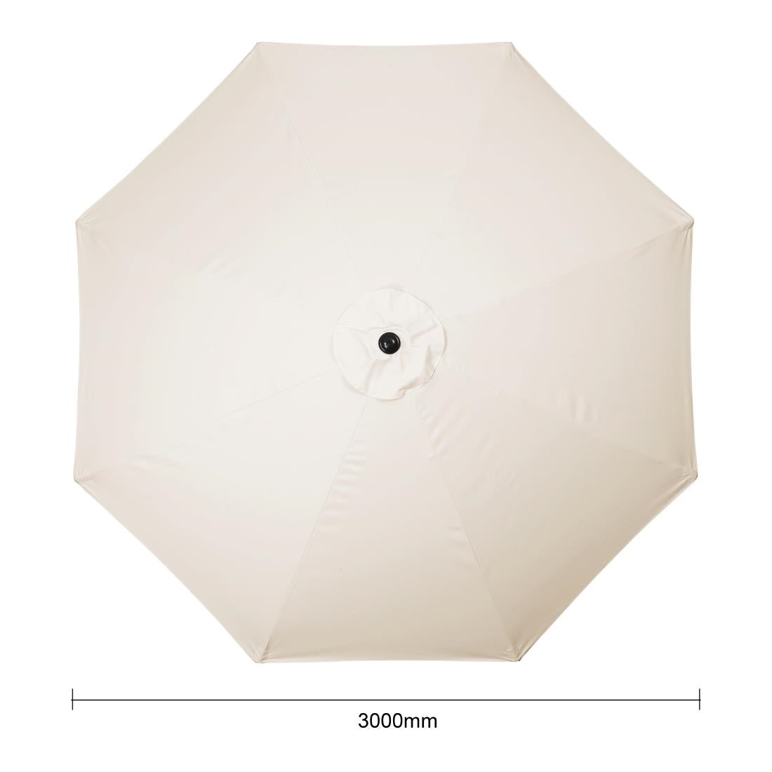 FU503 Bolero Seville Round Parasol 3m Diameter Cream