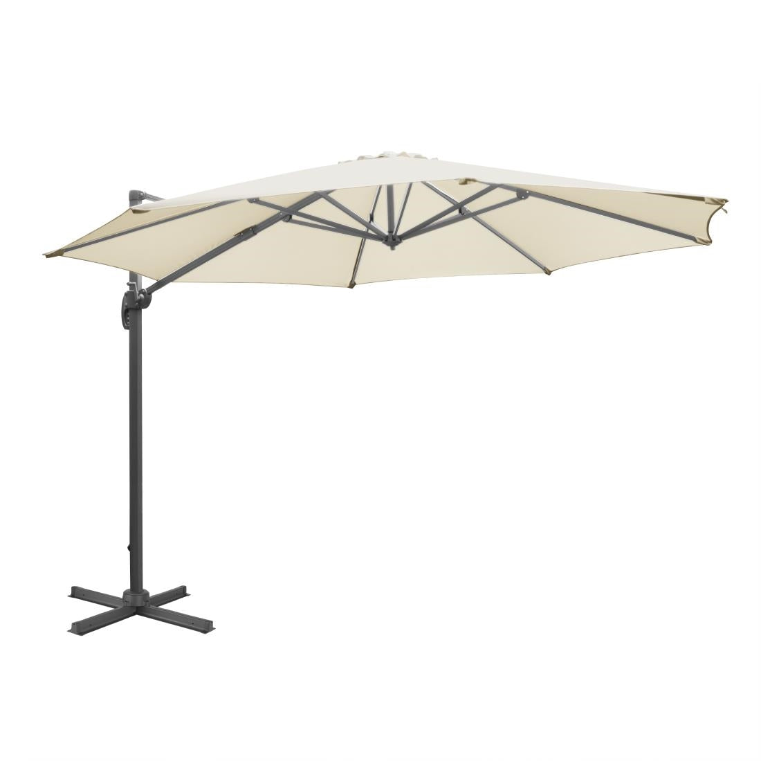 FU507 Bolero Venice Heavy Duty Parasol Cream 3.5m