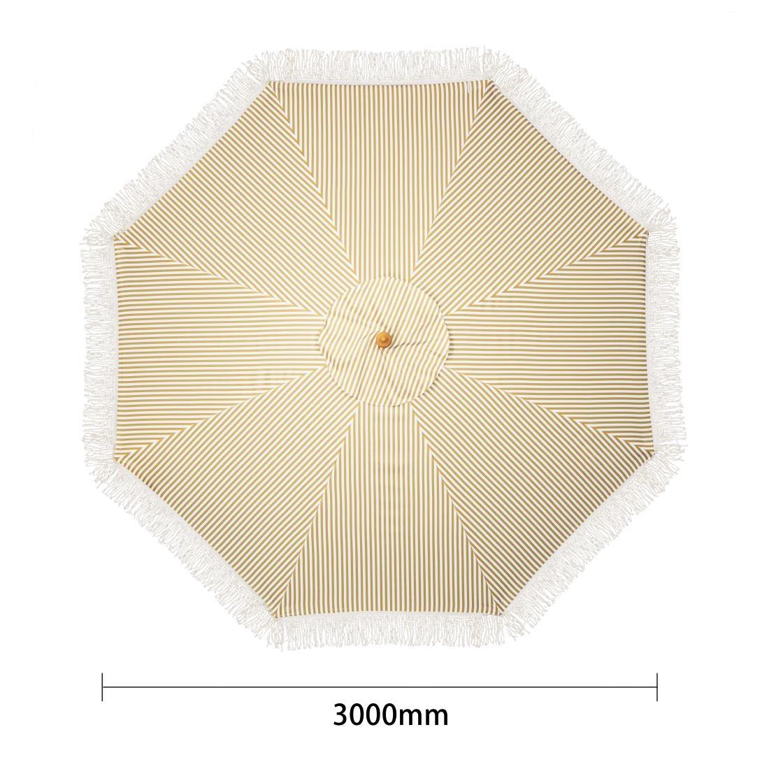 FU508 Bolero Sicily Round Striped Parasol 2m Diameter