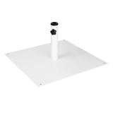 FU510 Bolero Flat Metal Parasol Base White - 18kg