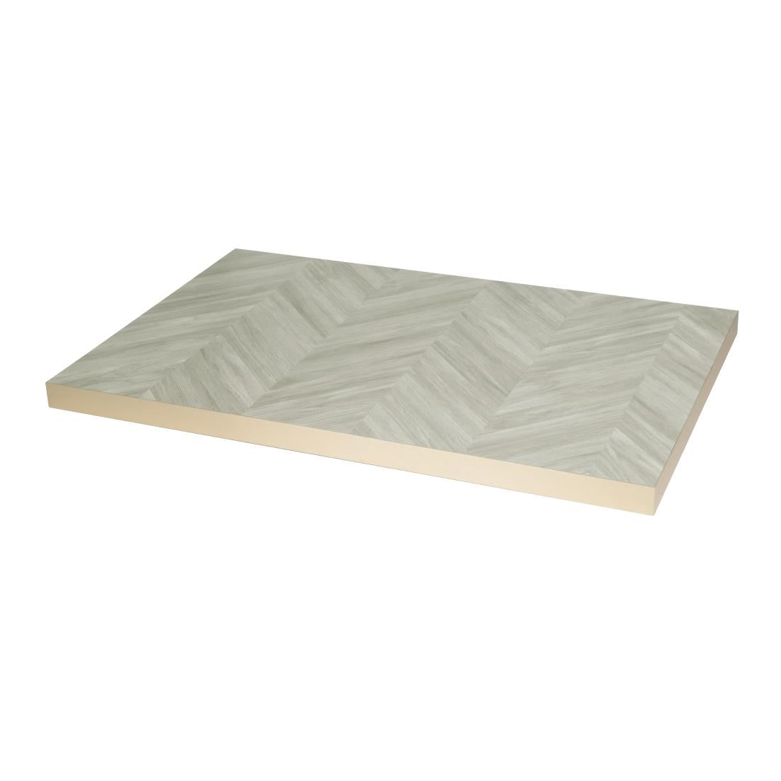 FU513 Bolero Rectangular Table Top Chevron Design 1100mm x 700mm