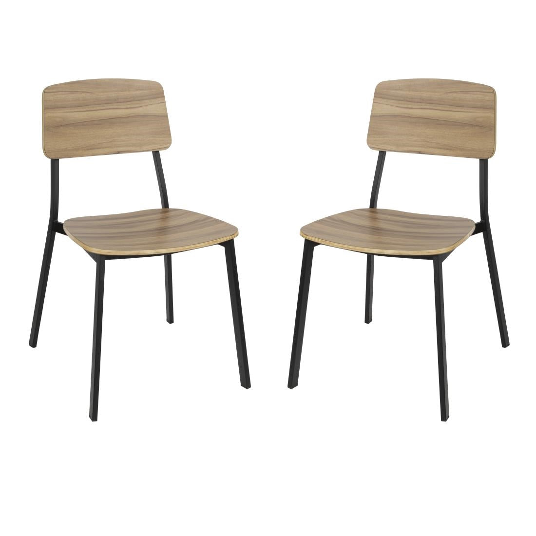 FU524 Bolero Beaufort Wooden Interior Dining Chairs (Pack of 2)