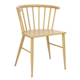 FU526 Bolero Harrowdene Metal Side Chairs Wood Effect (Pack of 2)