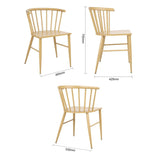 FU526 Bolero Harrowdene Metal Side Chairs Wood Effect (Pack of 2)