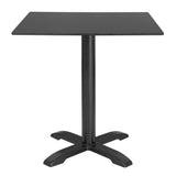 FU530 Bolero Matte Black Square Outdoor Table Top 700mm