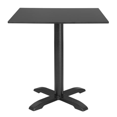 FU530 Bolero Matte Black Square Outdoor Table Top 700mm