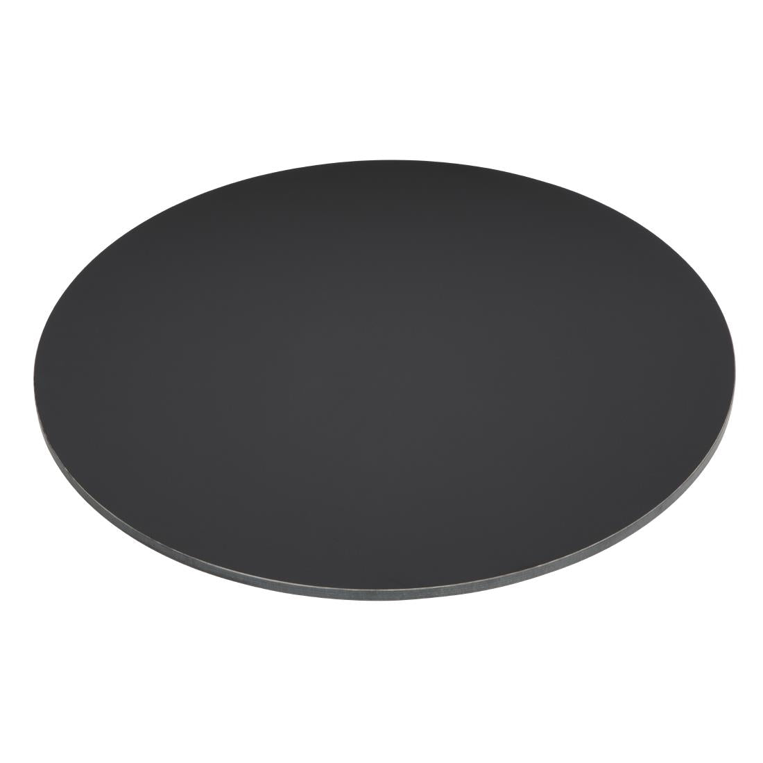 FU531 Bolero Matte Black Round Outdoor Table Top 600mm