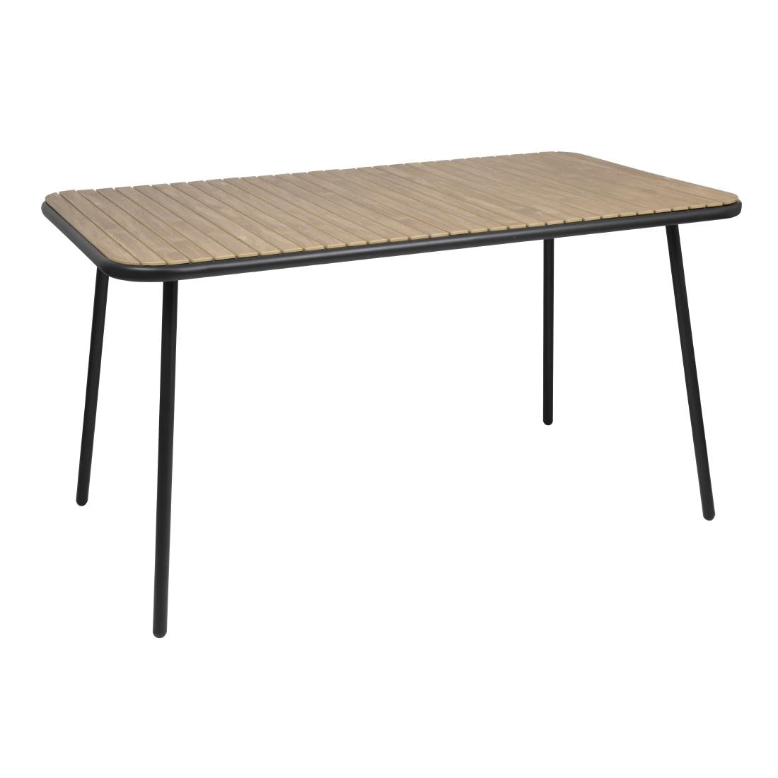 FU536 Bolero Santorini Rectangular Table Wood Effect 1400mm