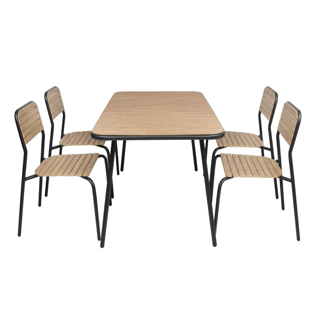 FU536 Bolero Santorini Rectangular Table Wood Effect 1400mm