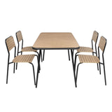 FU536 Bolero Santorini Rectangular Table Wood Effect 1400mm