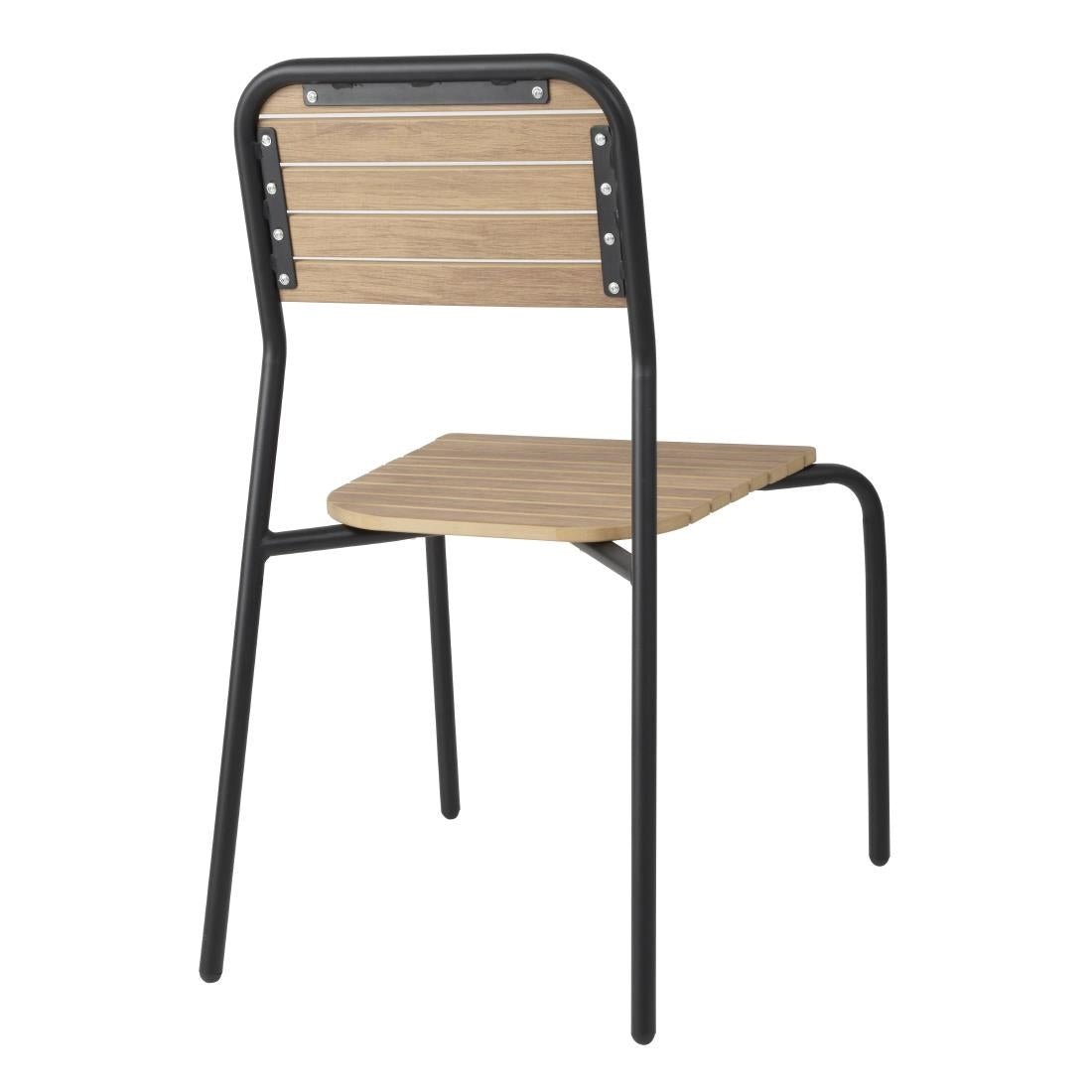 FU537 Bolero Santorini Wood Effect Outdoor Chairs (Pack of 4)