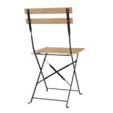 FU539 Bolero Perth Pavement Style Folding Chairs Wood Effect (Pack of 2)