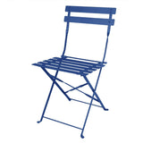 FU541 Bolero Perth Pavement Style Folding Chairs Dark Navy (Pack of 2)