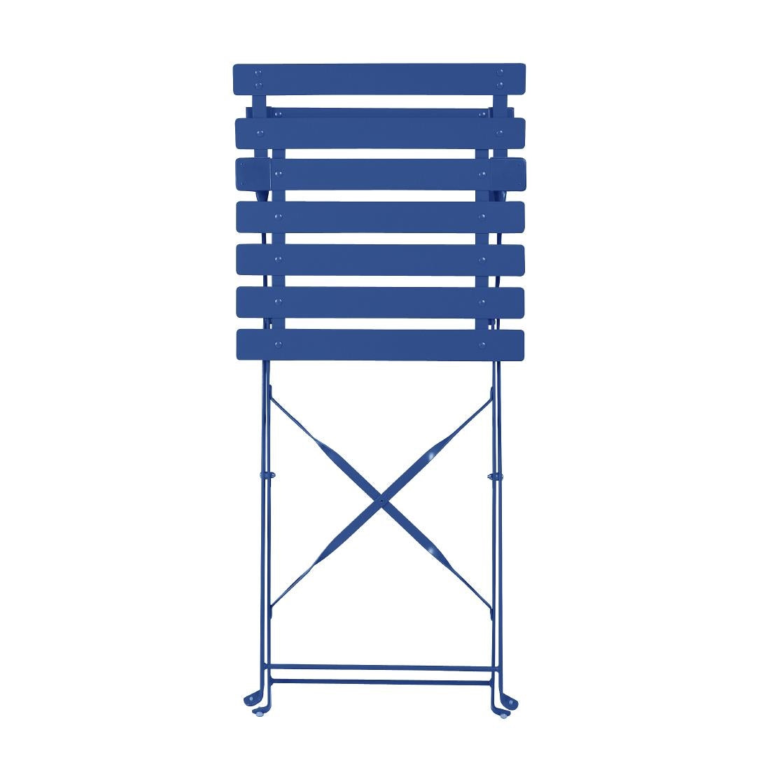 FU541 Bolero Perth Pavement Style Folding Chairs Dark Navy (Pack of 2)