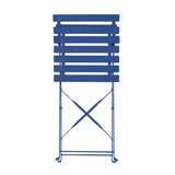 FU541 Bolero Perth Pavement Style Folding Chairs Dark Navy (Pack of 2)