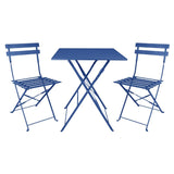 FU541 Bolero Perth Pavement Style Folding Chairs Dark Navy (Pack of 2)