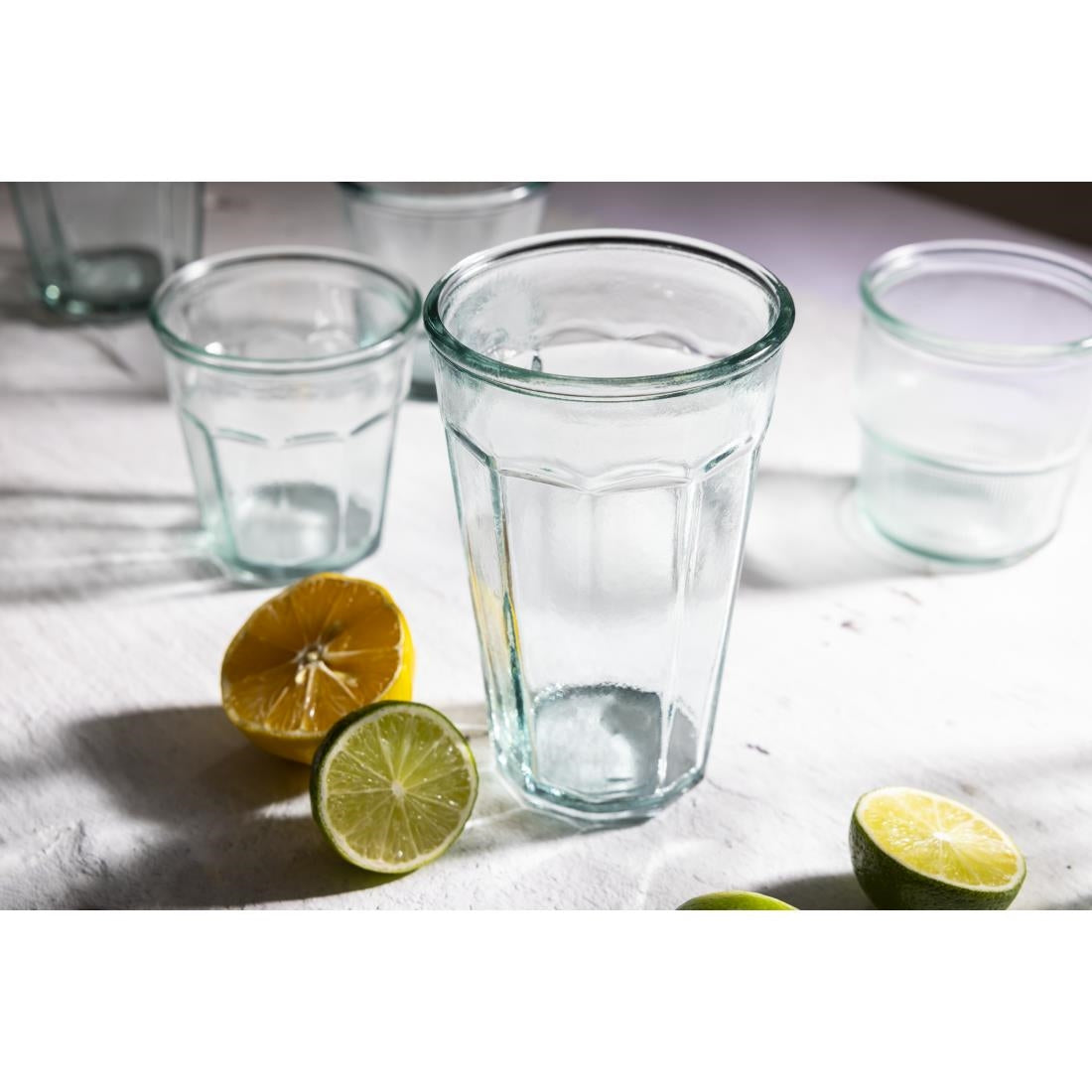 FU591 Olympia Recycled Glass Orleans Tumblers 500ml (Pack of 6)