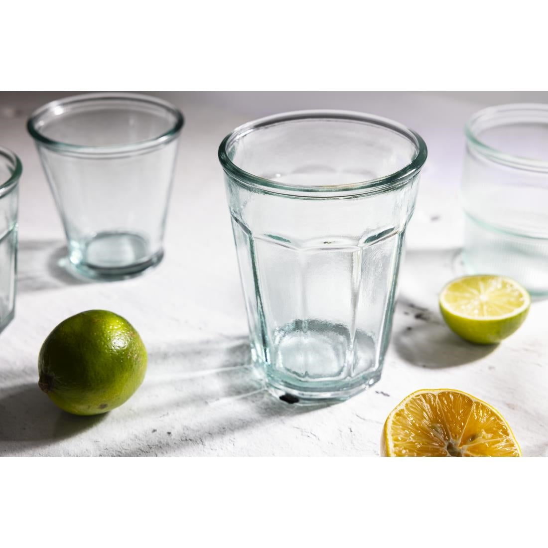 FU592 Olympia Recycled Glass Orleans Tumblers 400ml (Pack of 6)