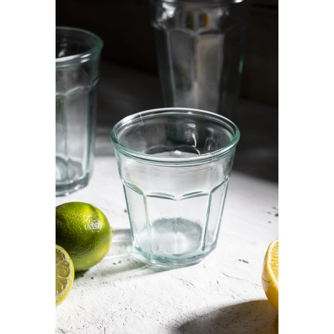 FU593 Olympia Recycled Glass Orleans Tumblers 220ml (Pack of 6)