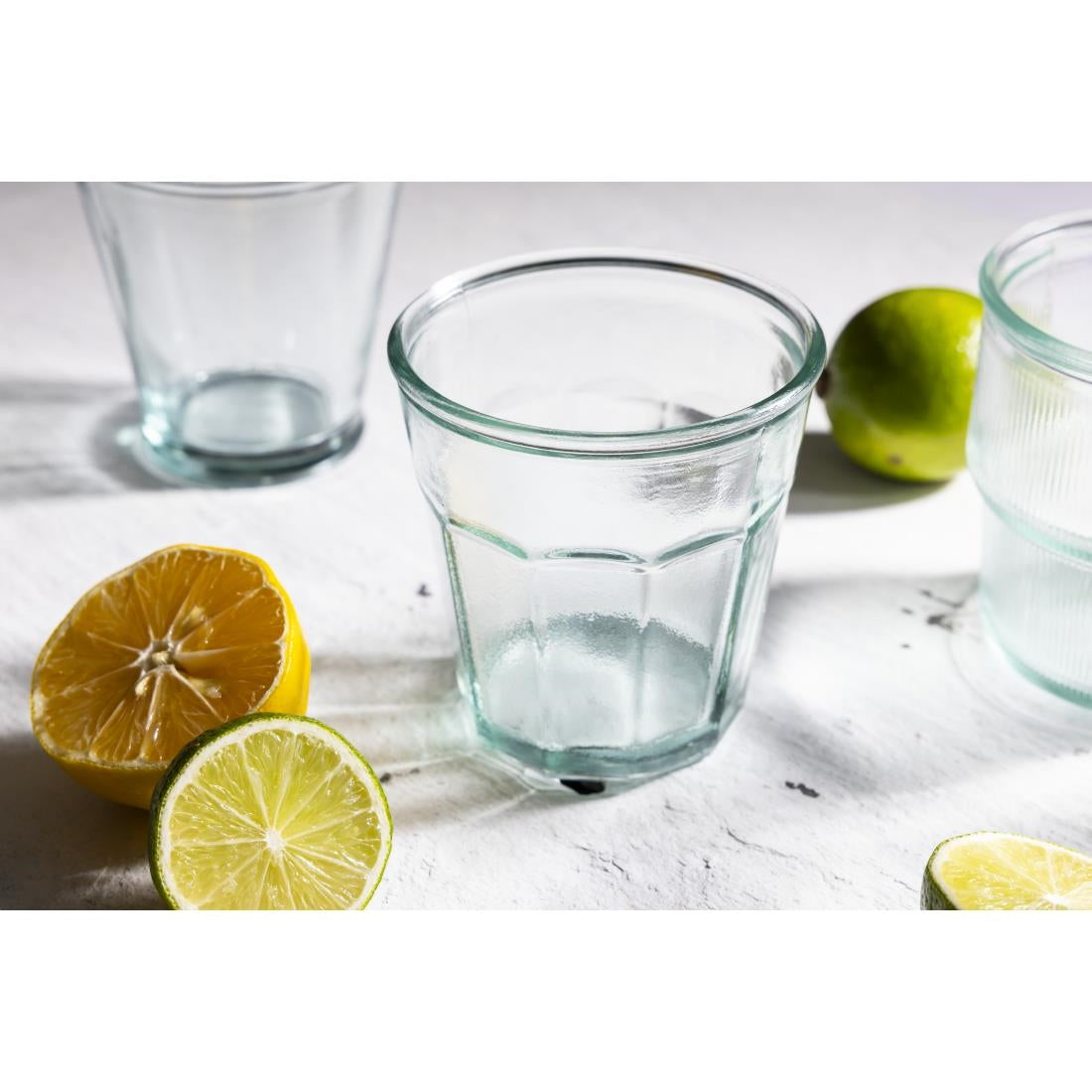 FU593 Olympia Recycled Glass Orleans Tumblers 220ml (Pack of 6)