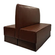 FU641 Double Booth in Bison Espresso Vinyl - JD Catering Equipment Solutions Ltd