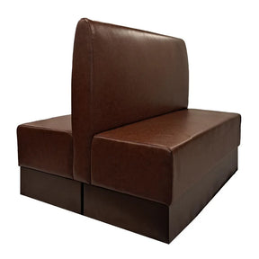 FU641 Double Booth in Bison Espresso Vinyl - JD Catering Equipment Solutions Ltd